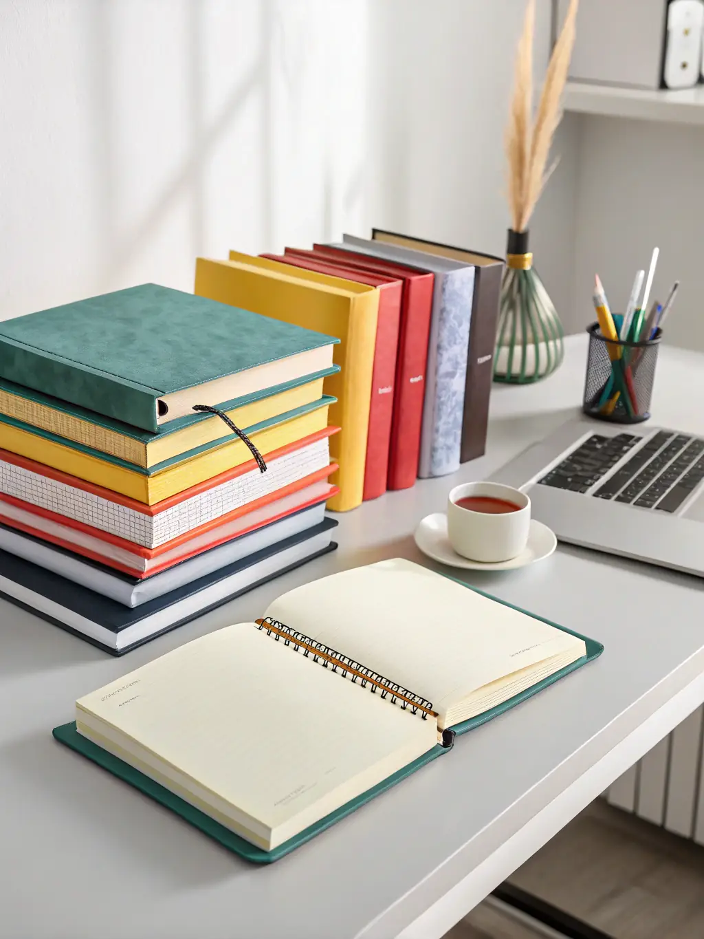 A visually appealing image of a collection of academic journals related to integration assistance, showcasing diverse perspectives and research in the field.